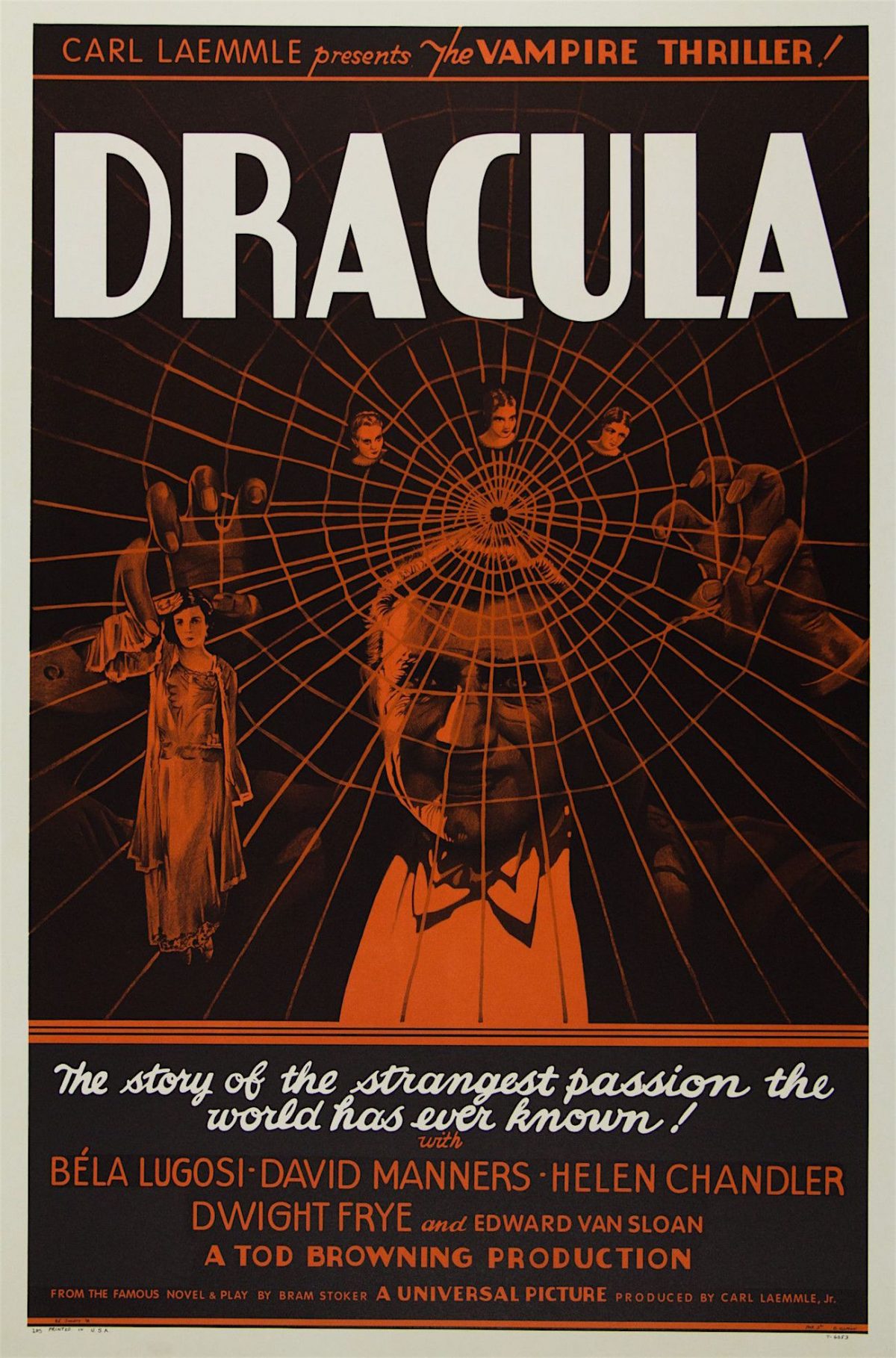 Dracula, Bela Lugosi, film poster, horror movie, 1931