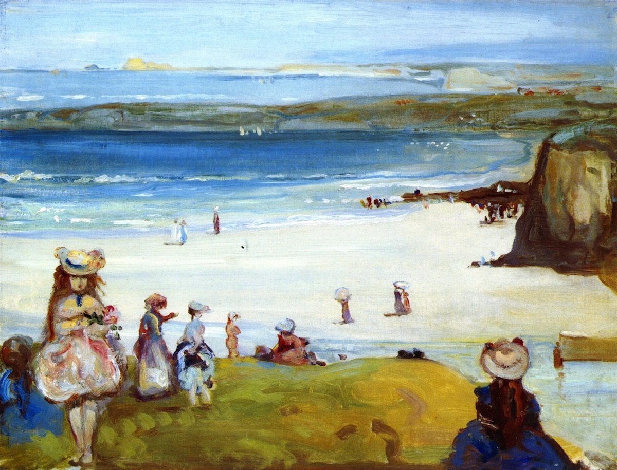 Charles Conder, painting, Newquay