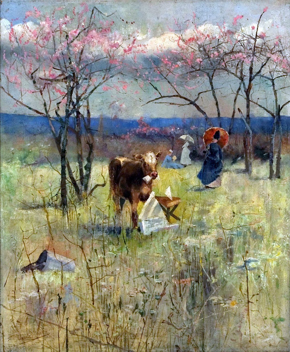 Charles Conder, painting, early taste for literature