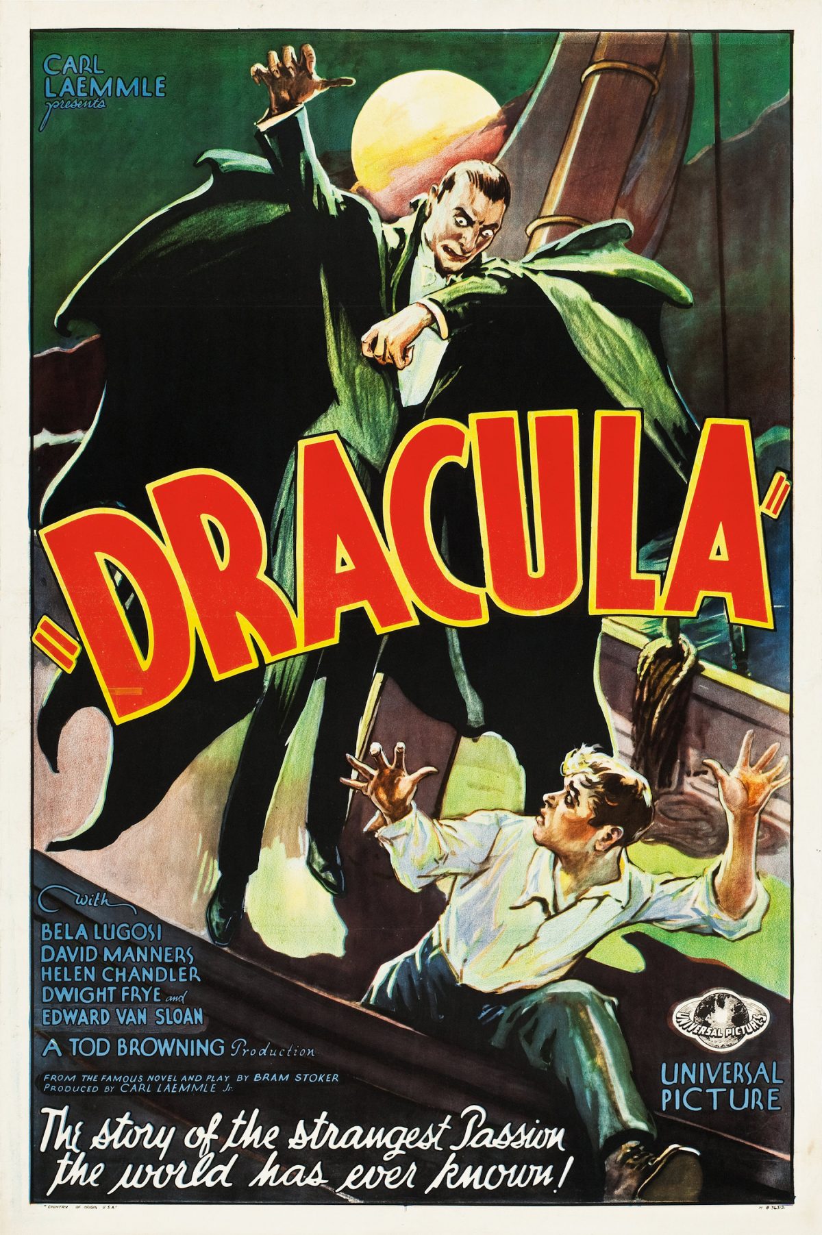 Dracula, Bela Lugosi, film poster, horror movie, 1931