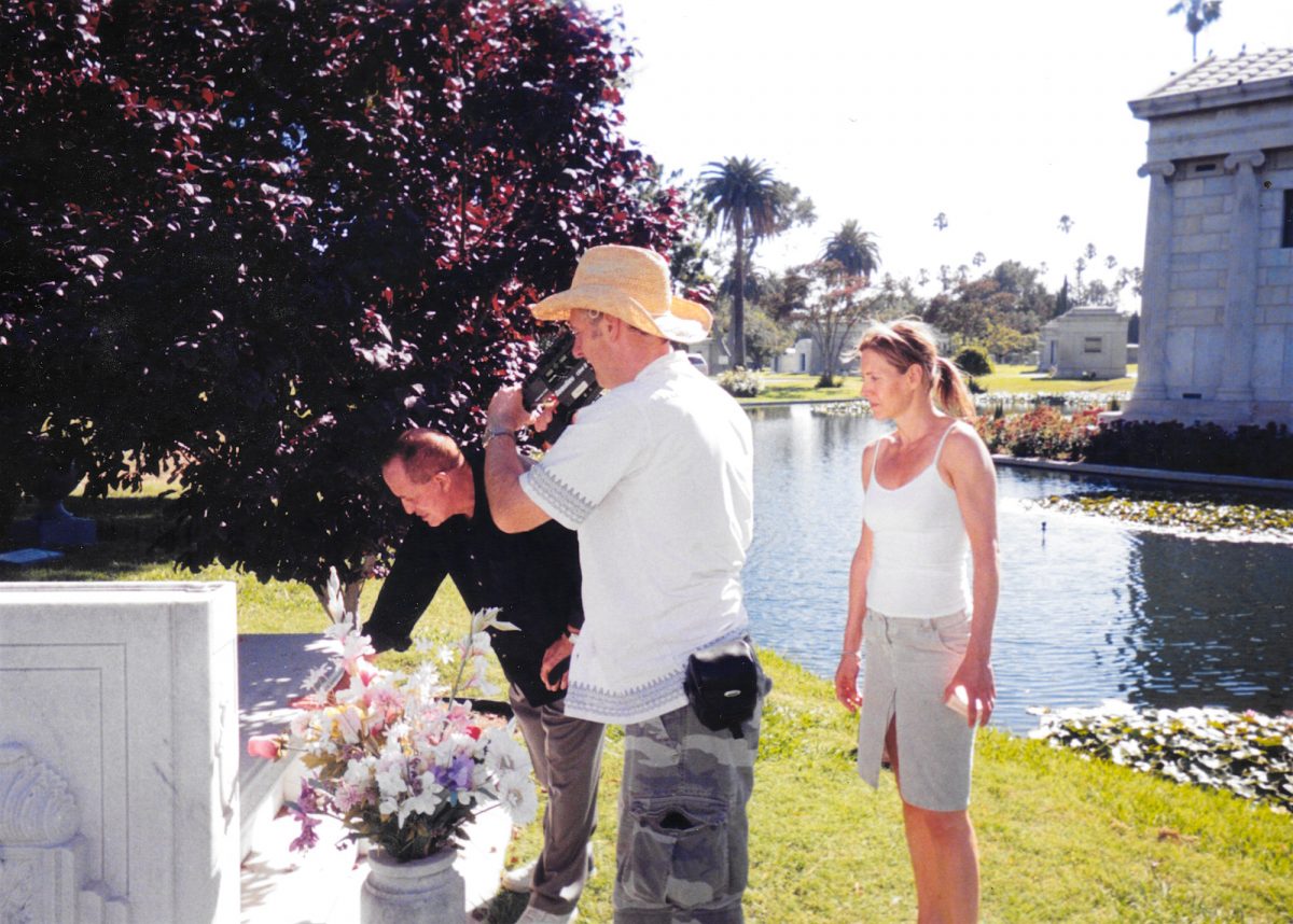Kenneth Anger, Nicola Black, Paul Gallagher, Hollywood Forever Cemetery, 2004