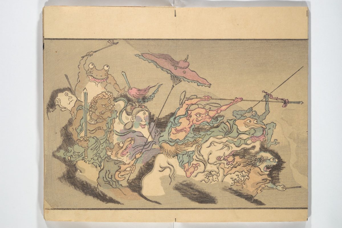 Kawanabe Kyōsai, One Hundred Demons, illustration