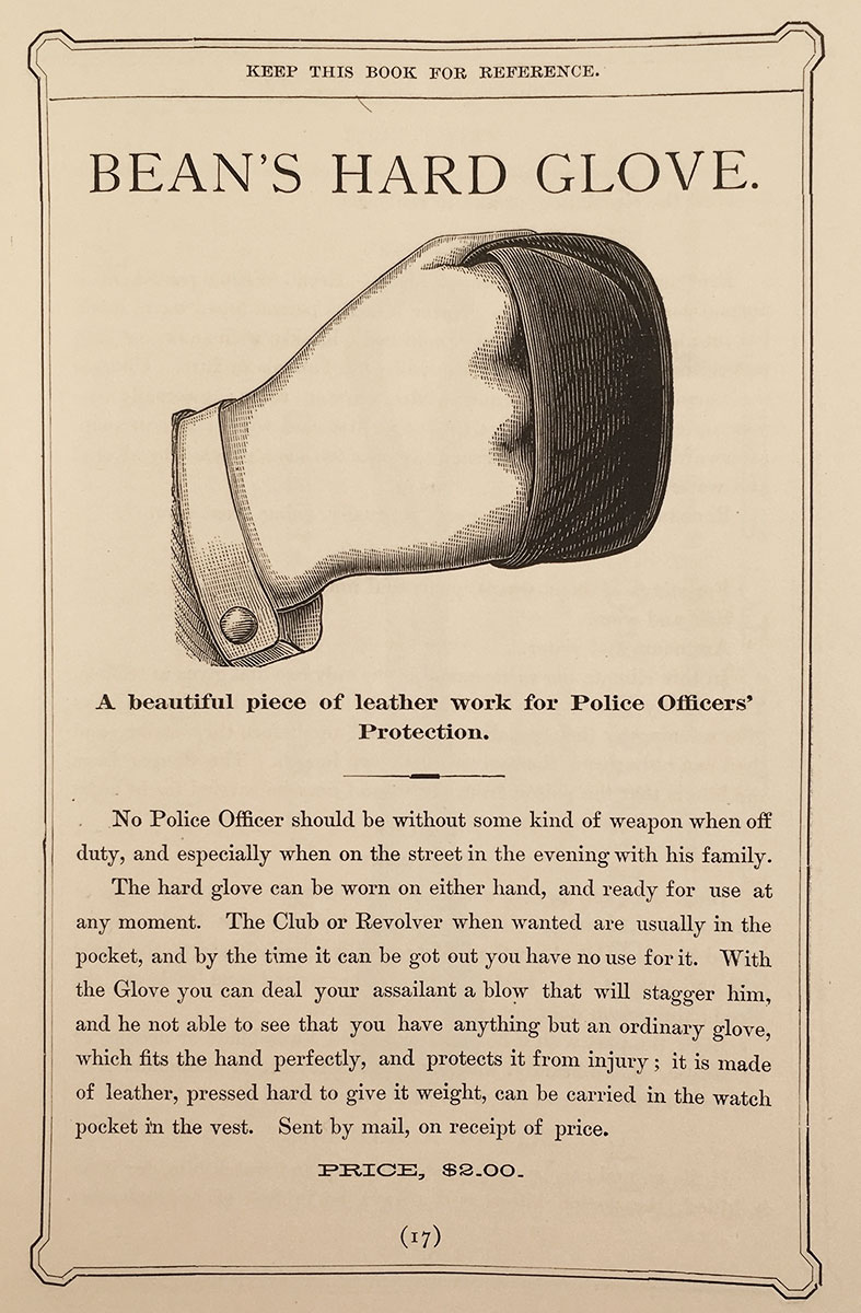 police equipment catalogue boston 1891