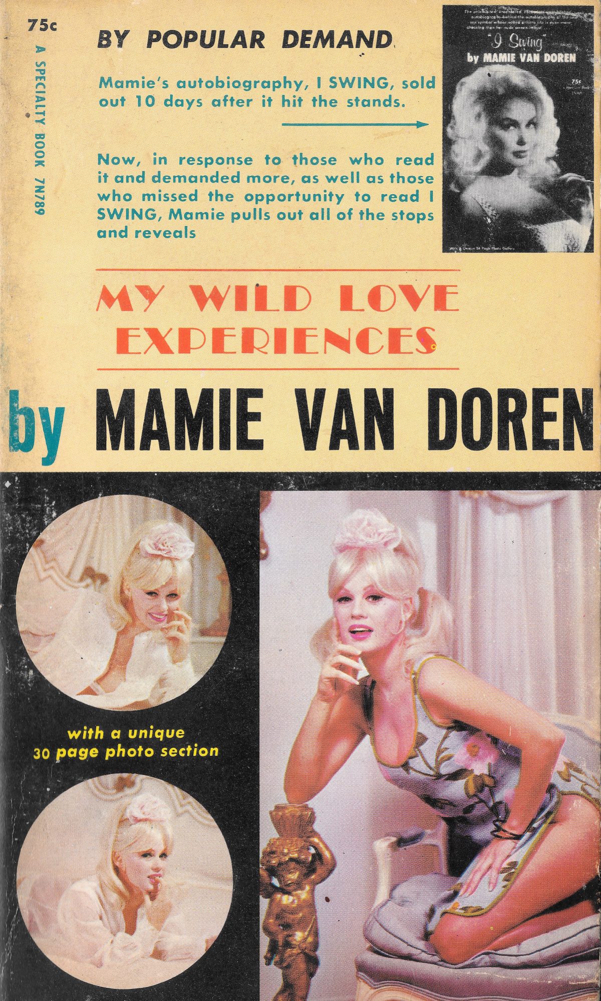 Mamie Van Doren, My Wild Love Experiences, book, Hollywood