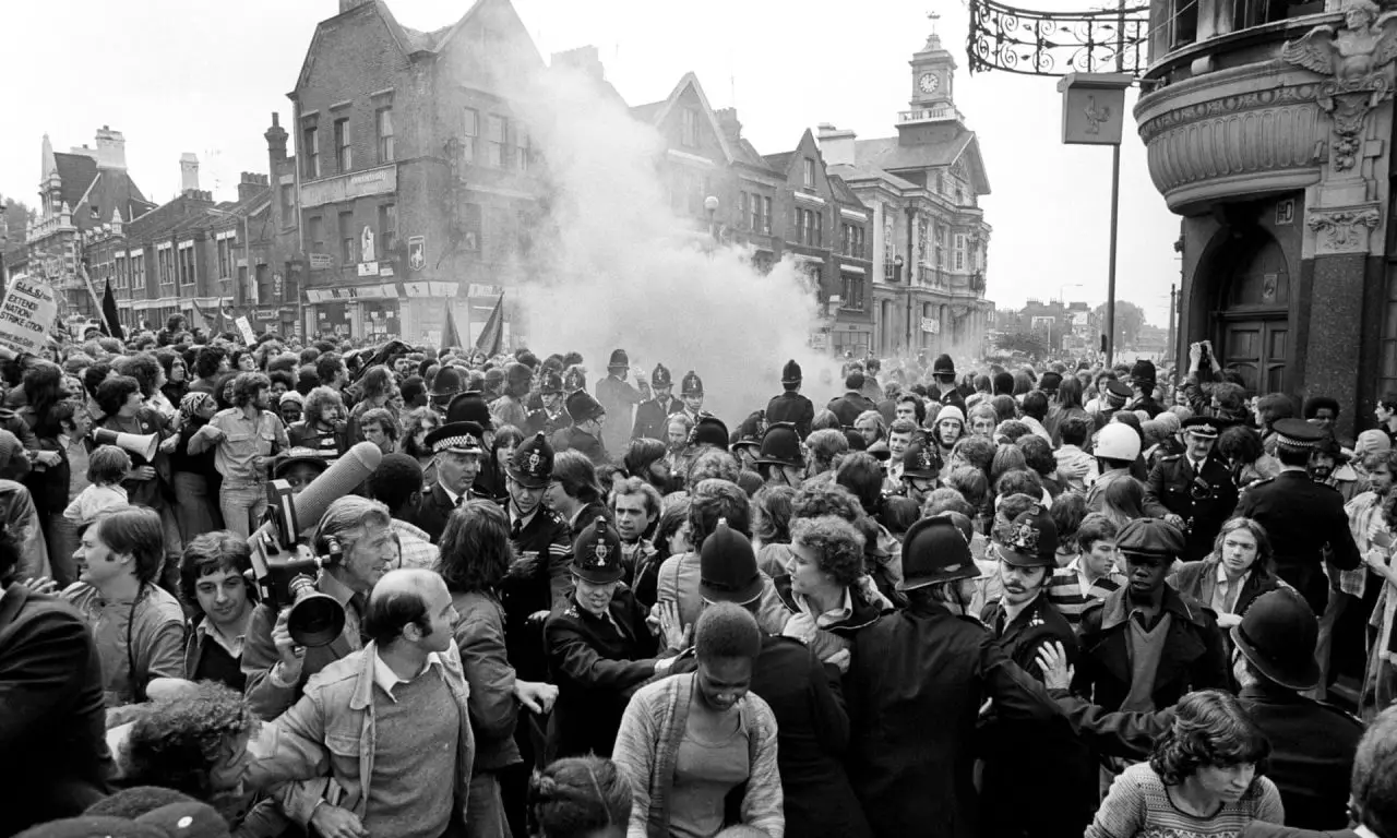 National Front march Lewisham 1977