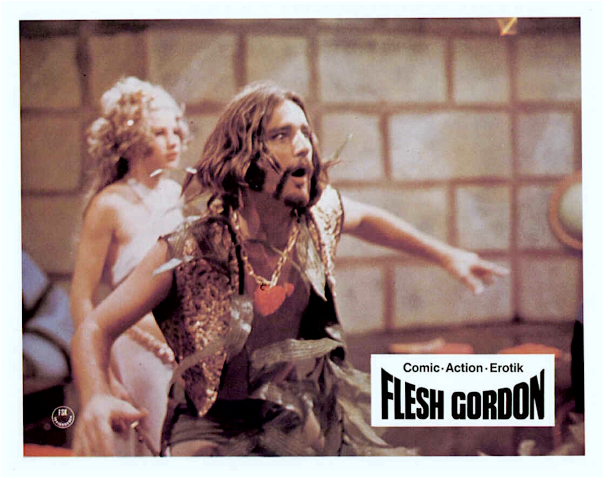 Flesh Gordon, sexploitation, lobby card, film, 1970s.