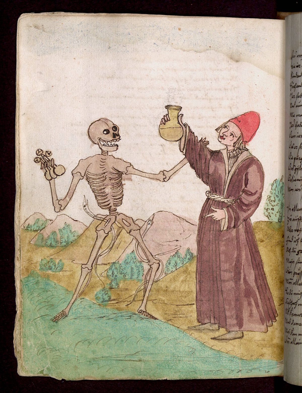 Wilhelm Werner von Zimmer, Dance of Death, illustration, 1540