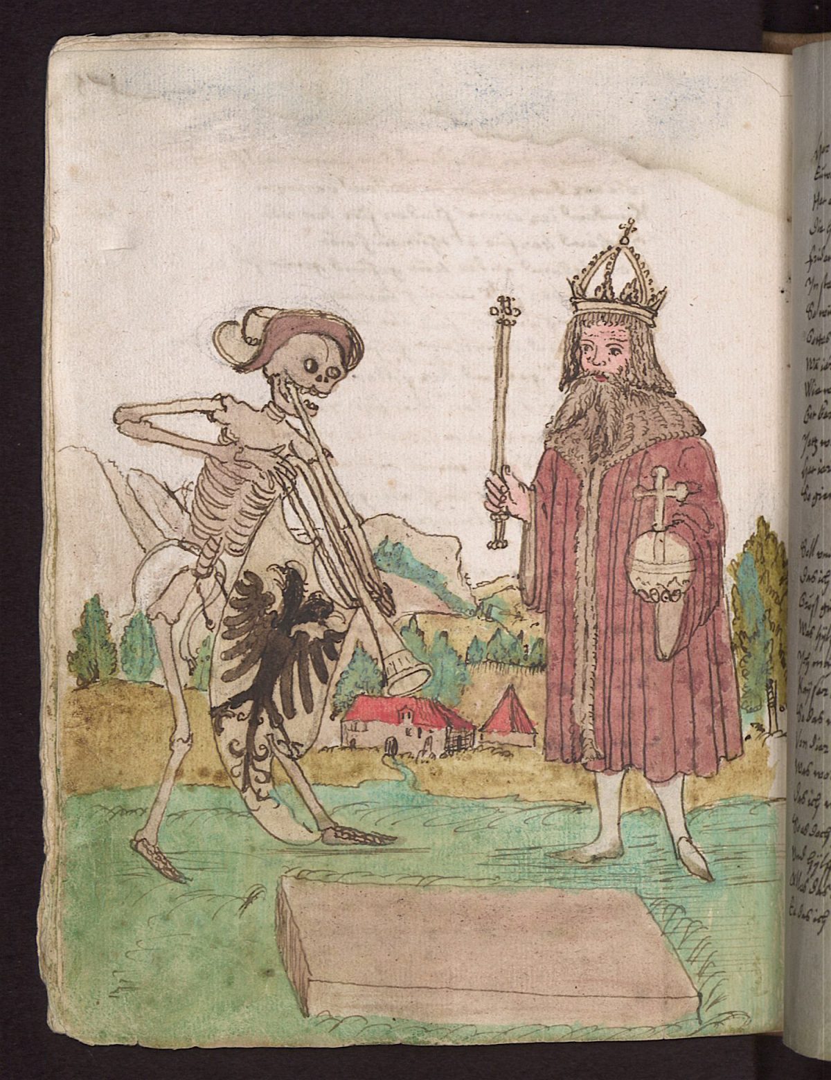 Wilhelm Werner von Zimmer, Dance of Death, illustration, 1540