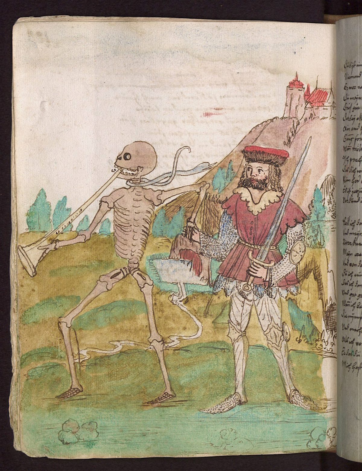 Wilhelm Werner von Zimmer, Dance of Death, illustration, 1540