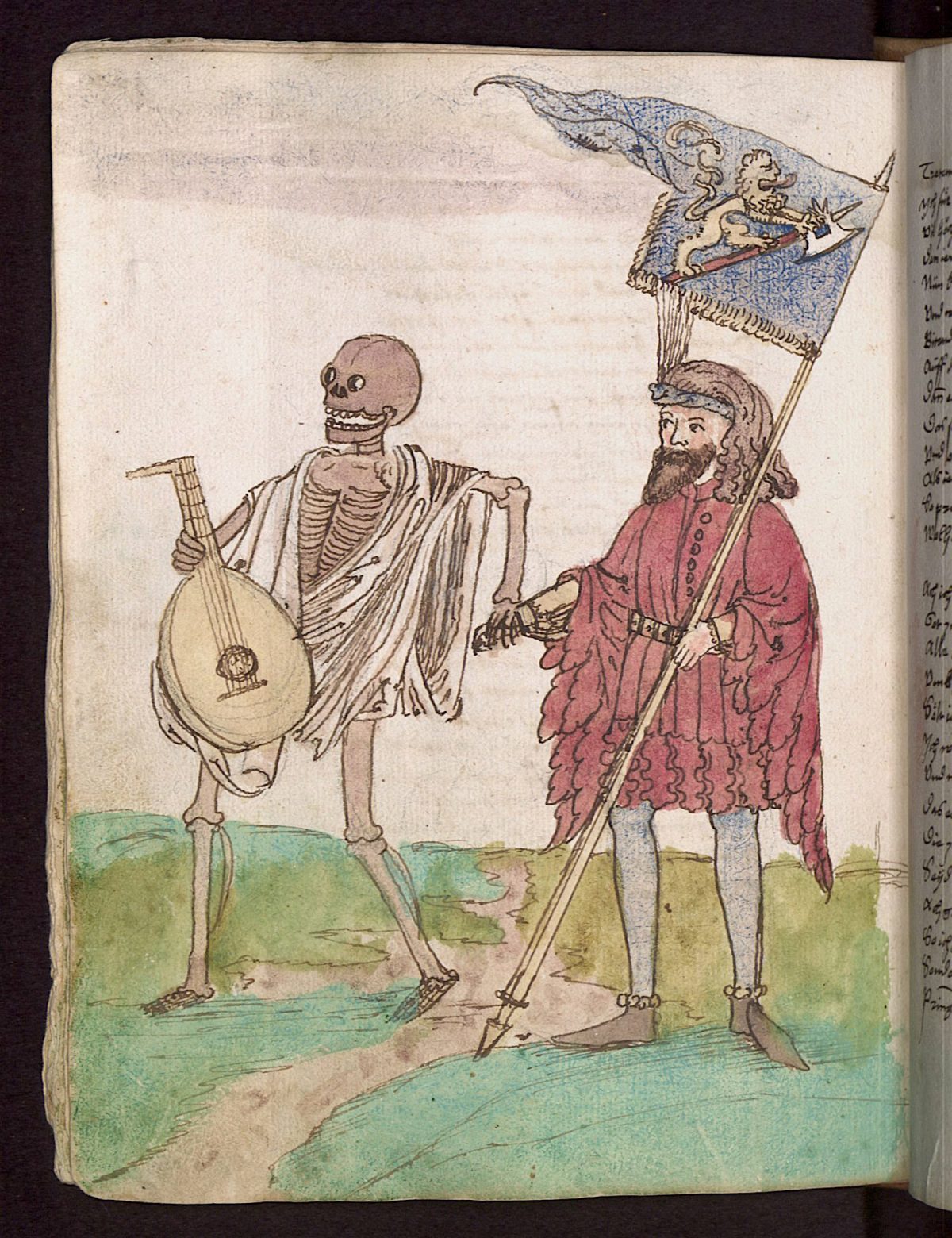 Wilhelm Werner von Zimmer, Dance of Death, illustration, 1540