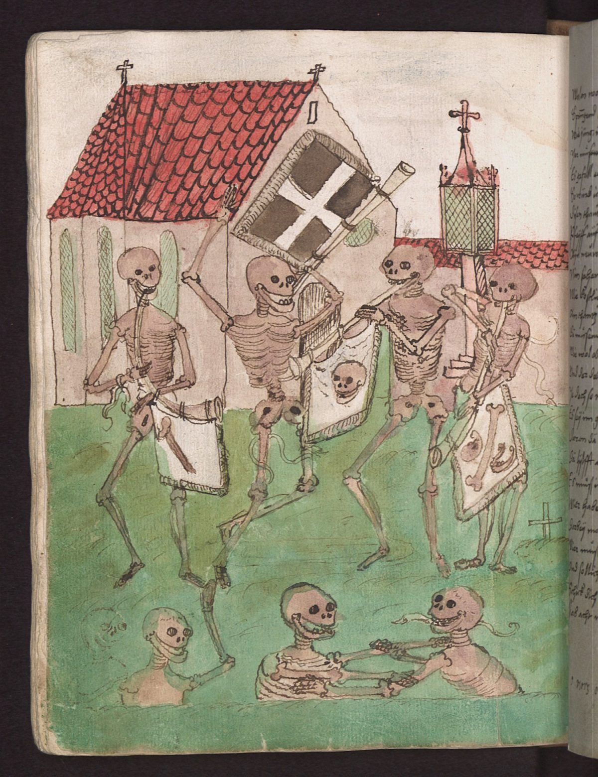 Wilhelm Werner von Zimmer, Dance of Death, illustration, 1540