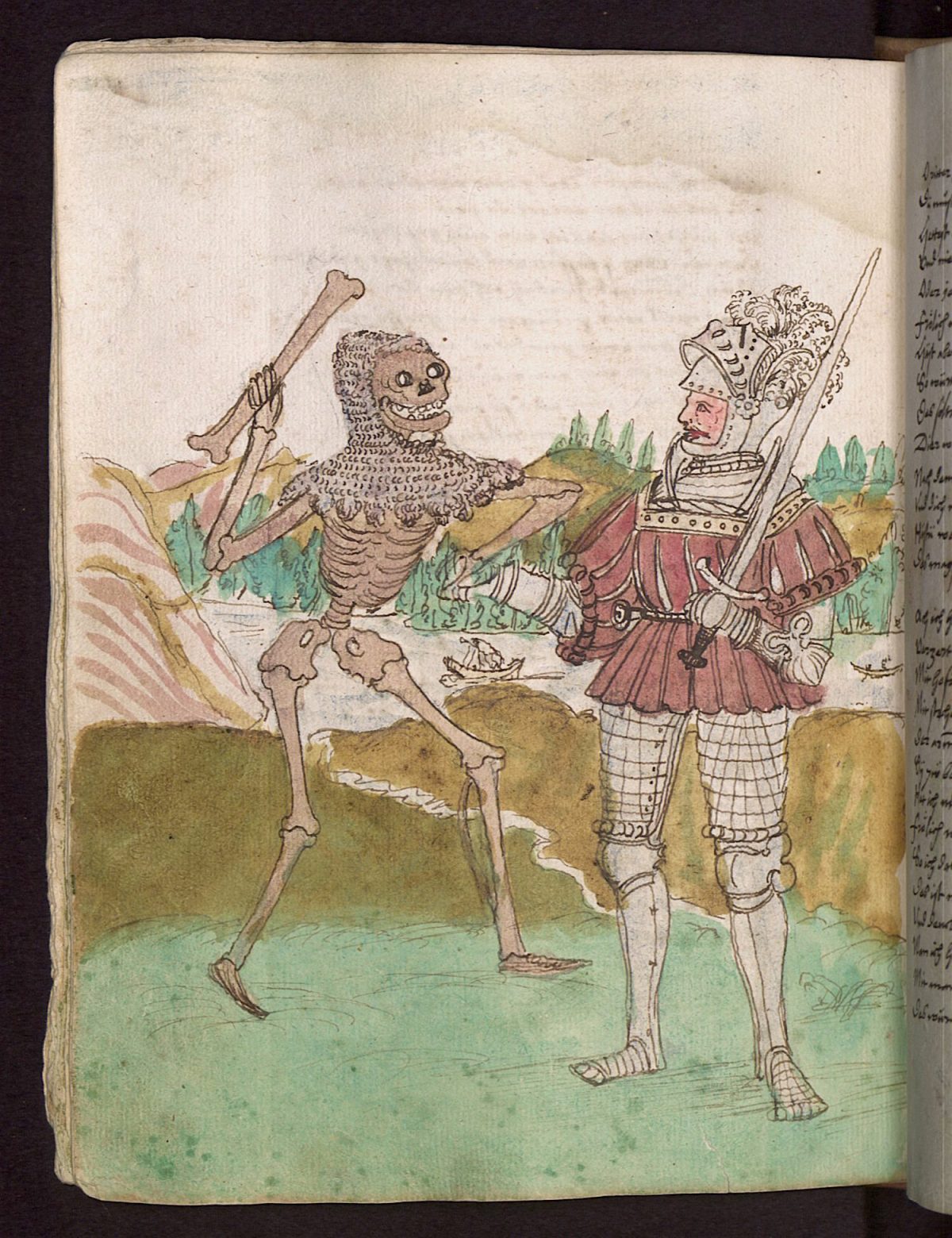 Wilhelm Werner von Zimmer, Dance of Death, illustration, 1540