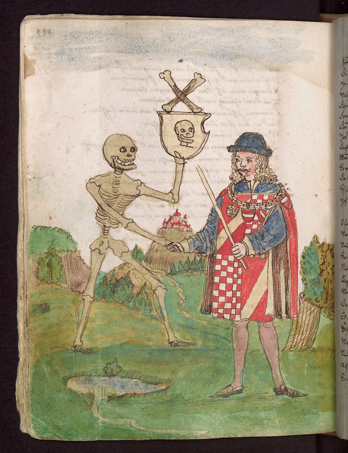 Wilhelm Werner von Zimmer, Dance of Death, illustration, 1540