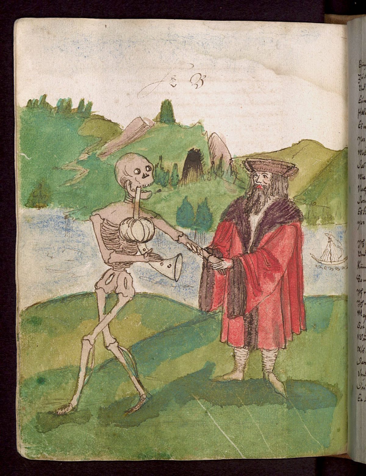 Wilhelm Werner von Zimmer, Dance of Death, illustration, 1540