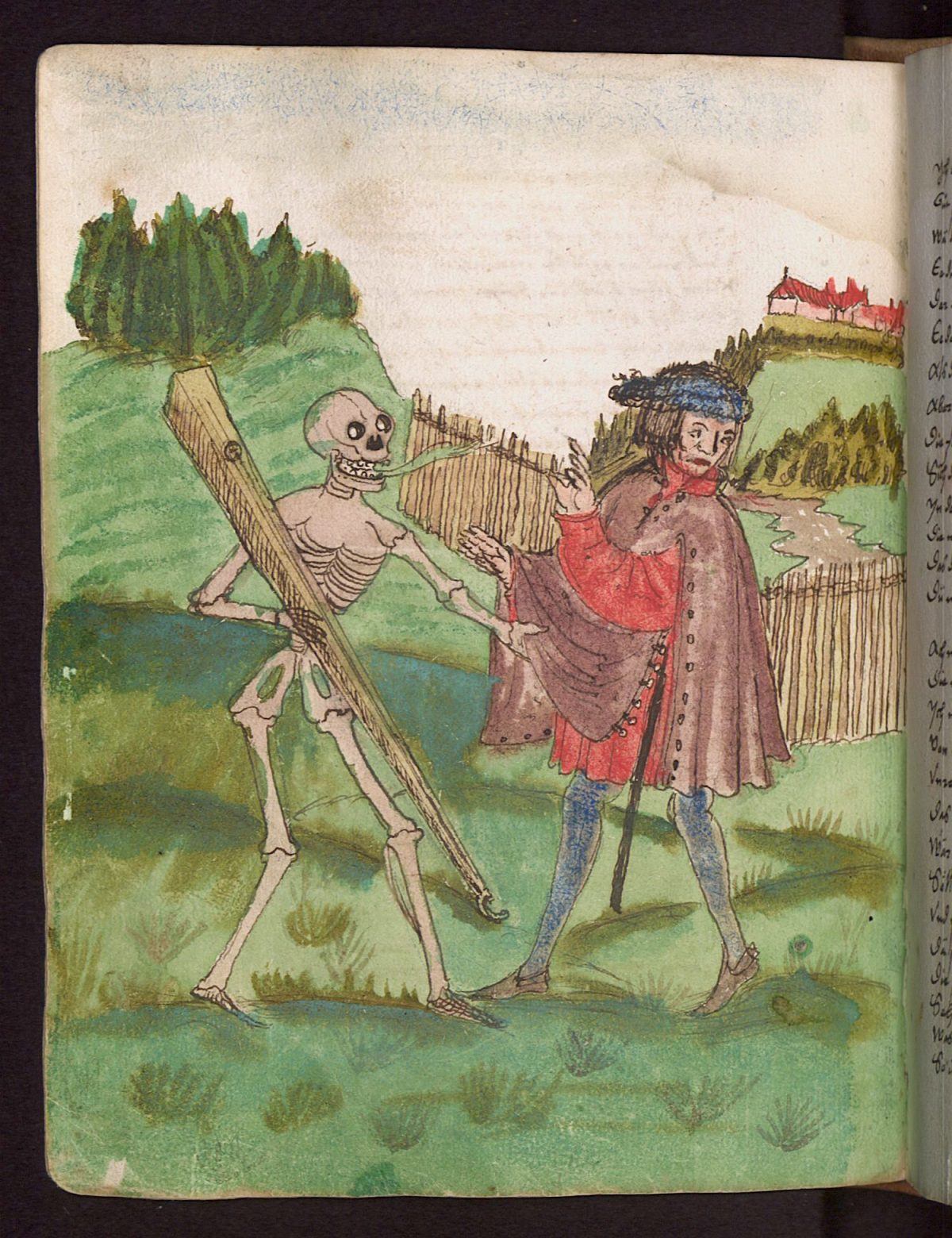 Wilhelm Werner von Zimmer, Dance of Death, illustration, 1540