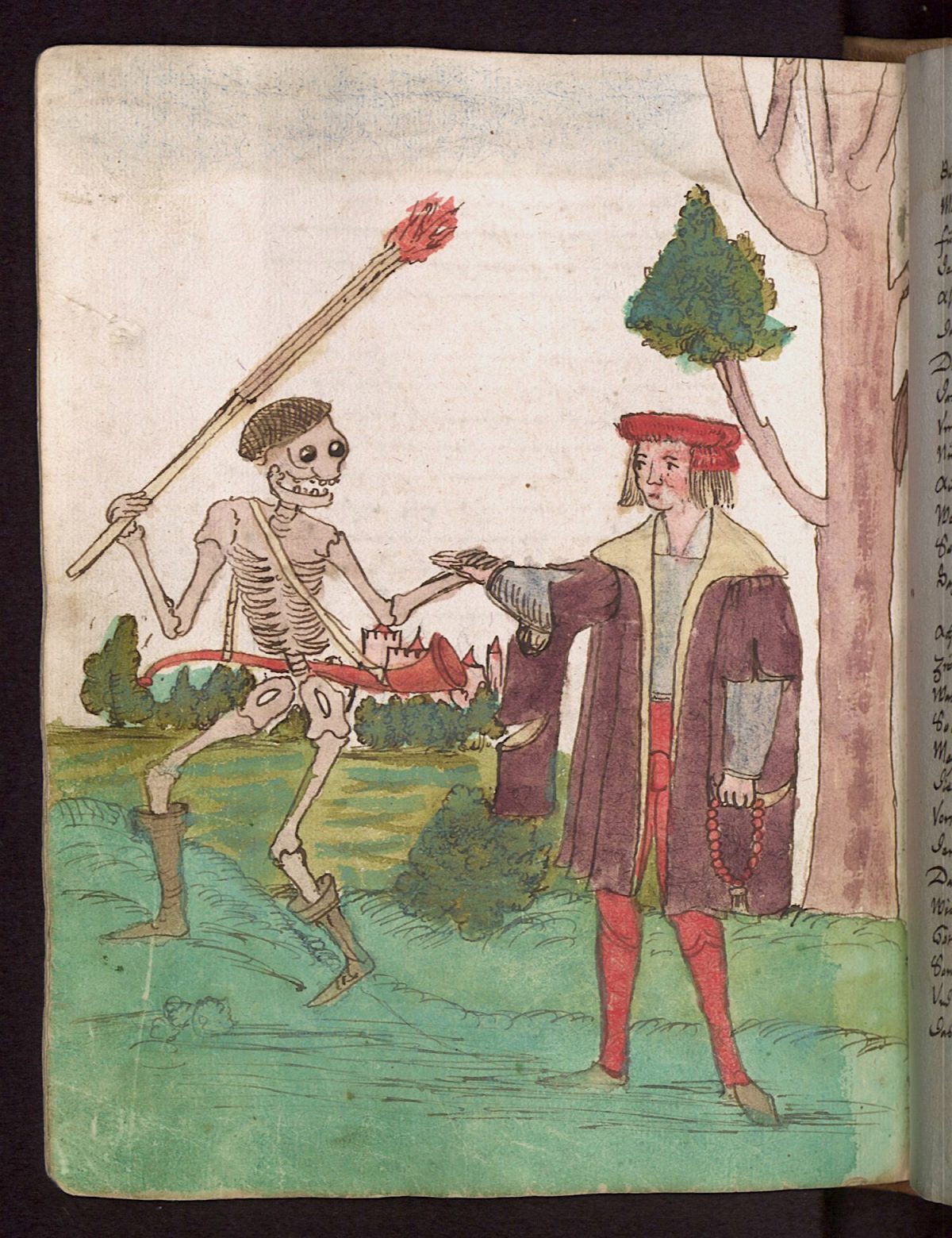 Wilhelm Werner von Zimmer, Dance of Death, illustration, 1540