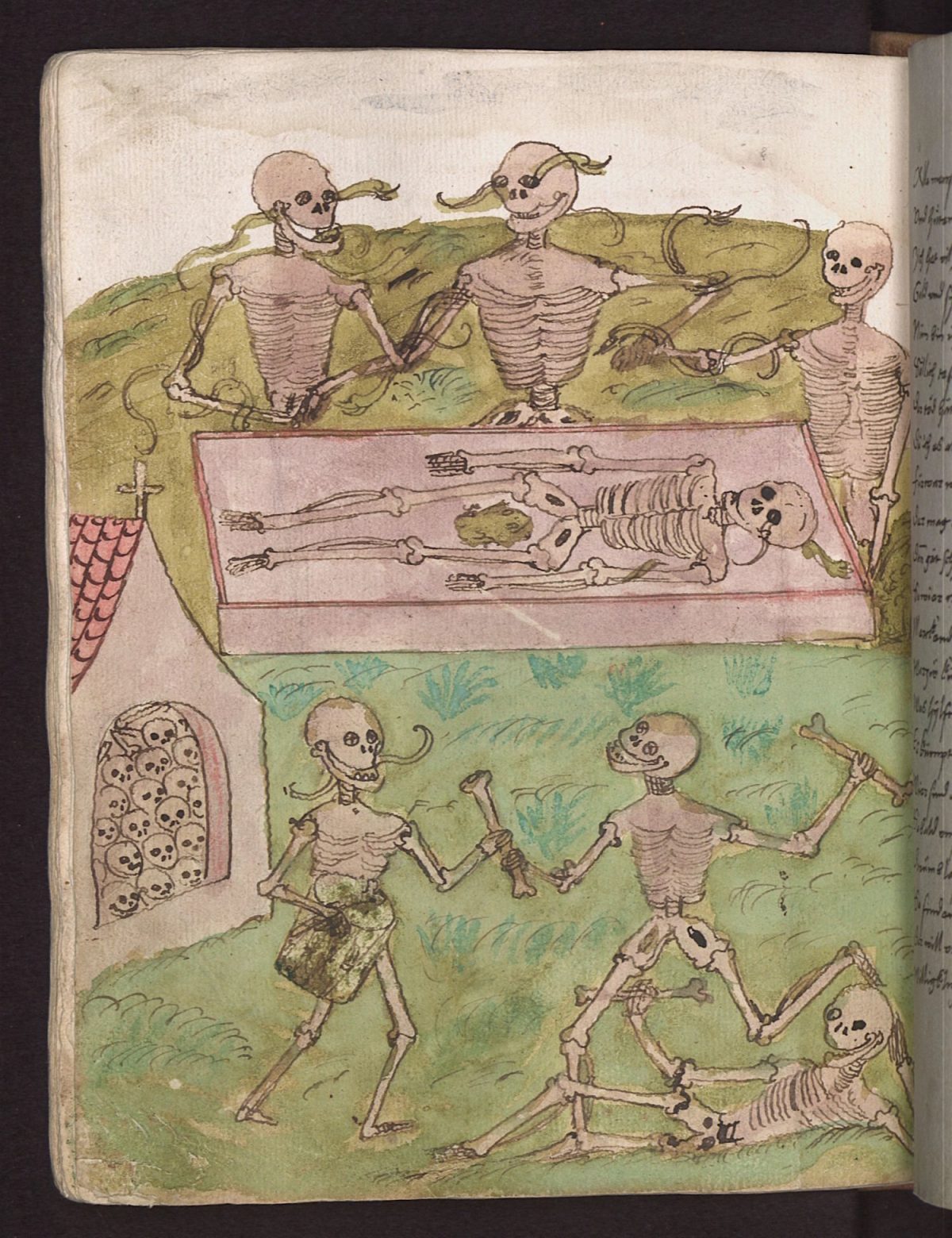 Wilhelm Werner von Zimmer, Dance of Death, illustration, 1540