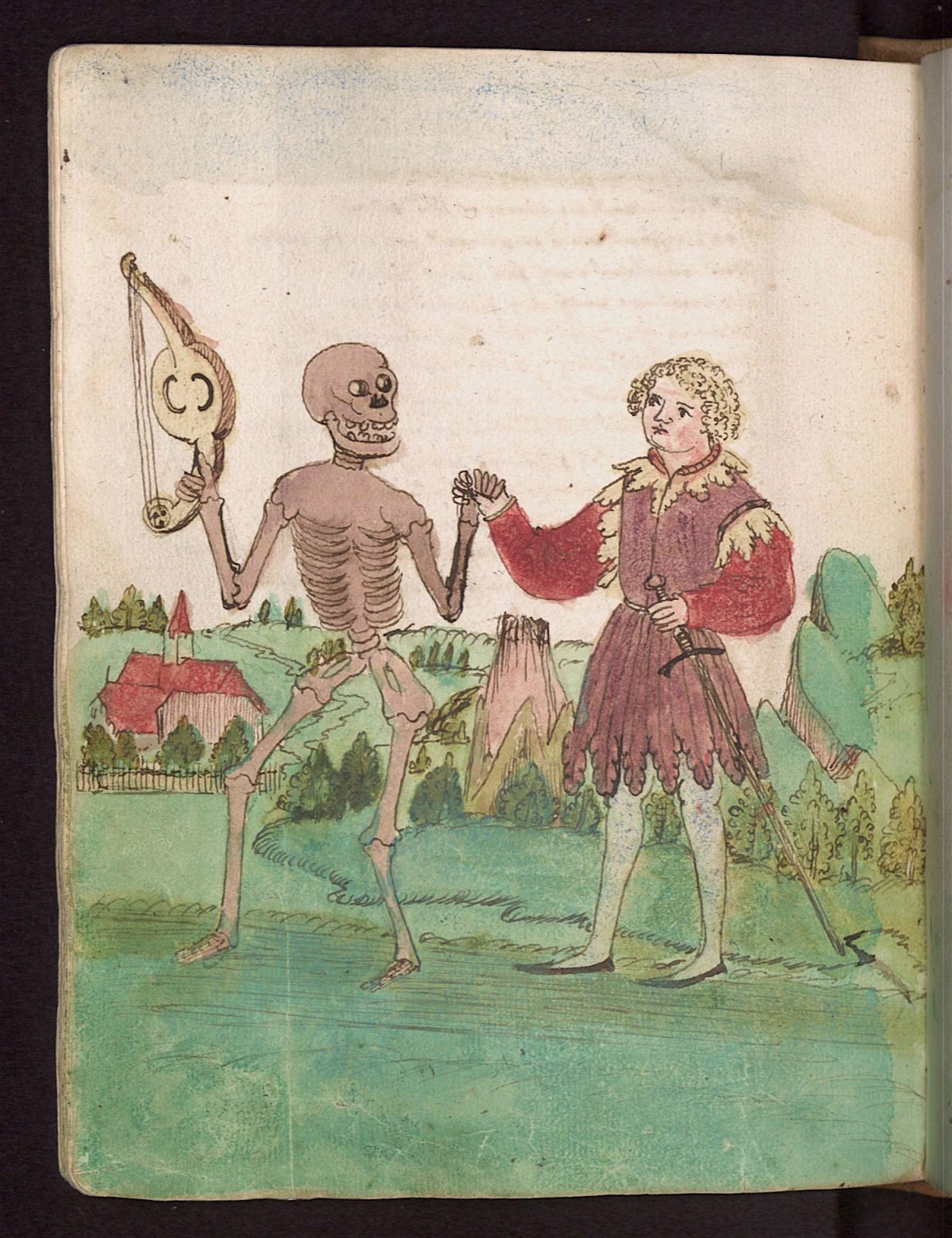 Wilhelm Werner von Zimmer, Dance of Death, illustration, 1540