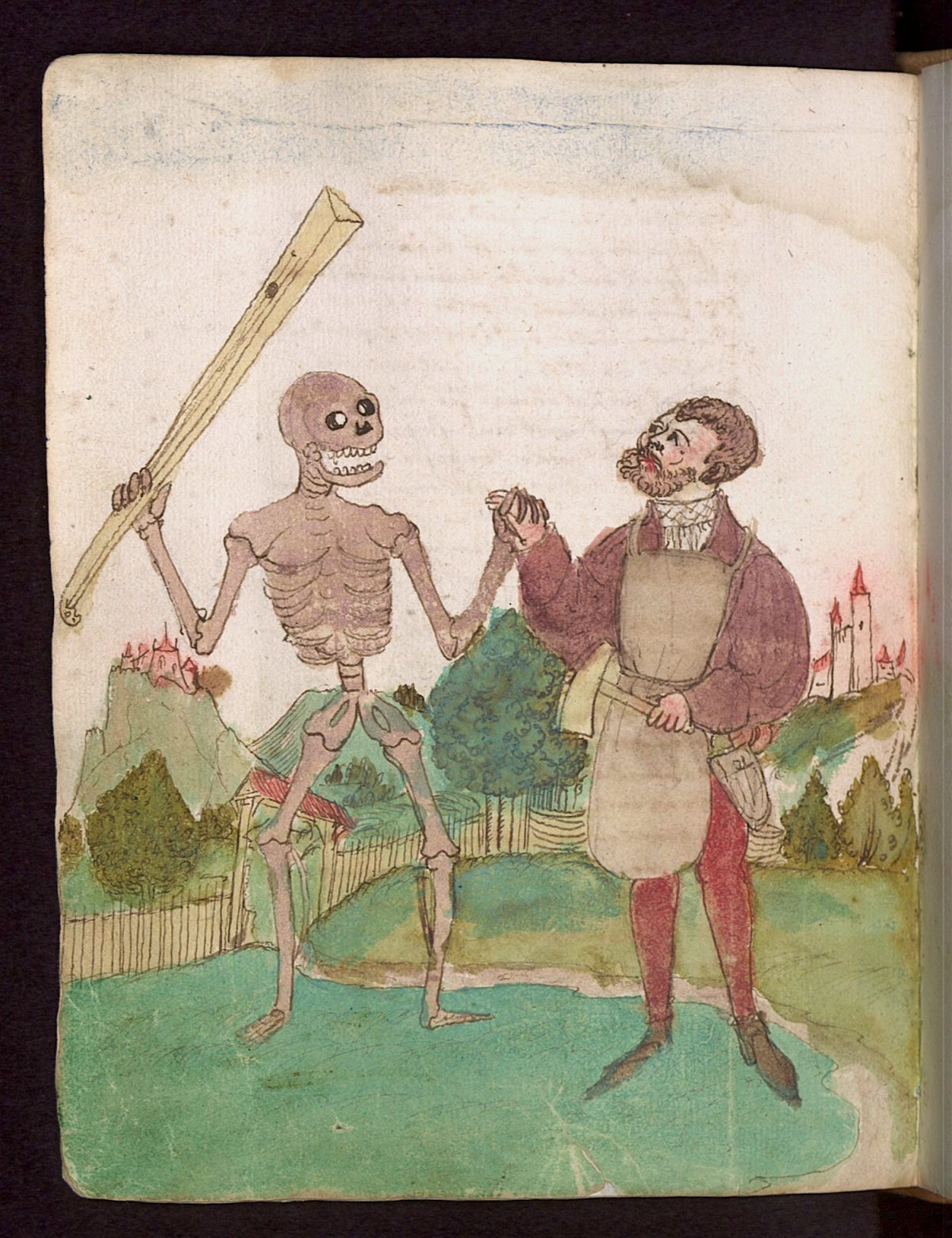 Wilhelm Werner von Zimmer, Dance of Death, illustration, 1540