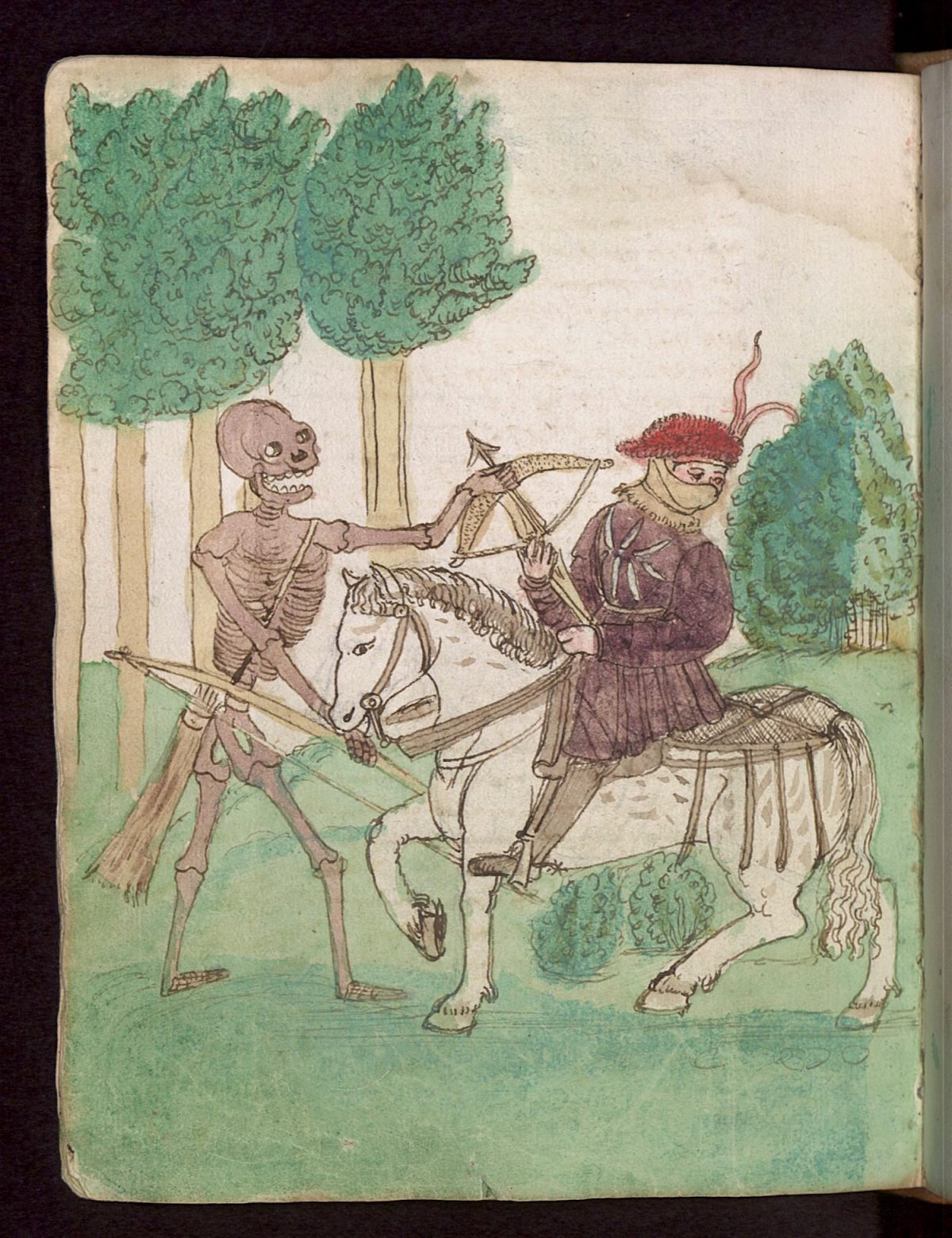 Wilhelm Werner von Zimmer, Dance of Death, illustration, 1540