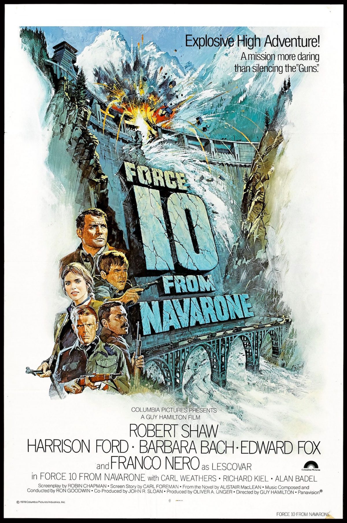 Alistair Maclean, Force 10 from Navarone, film poster