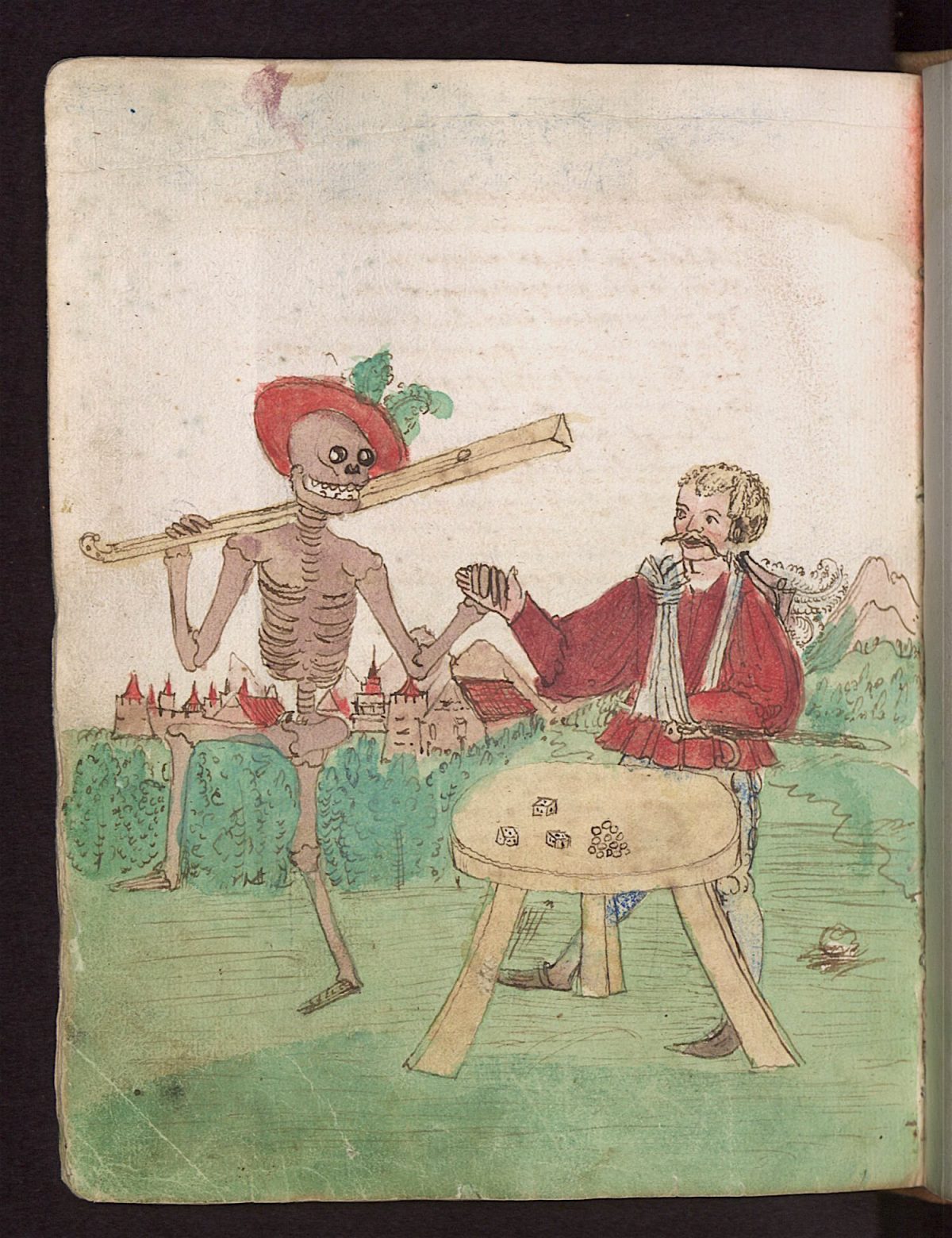 Wilhelm Werner von Zimmer, Dance of Death, illustration, 1540