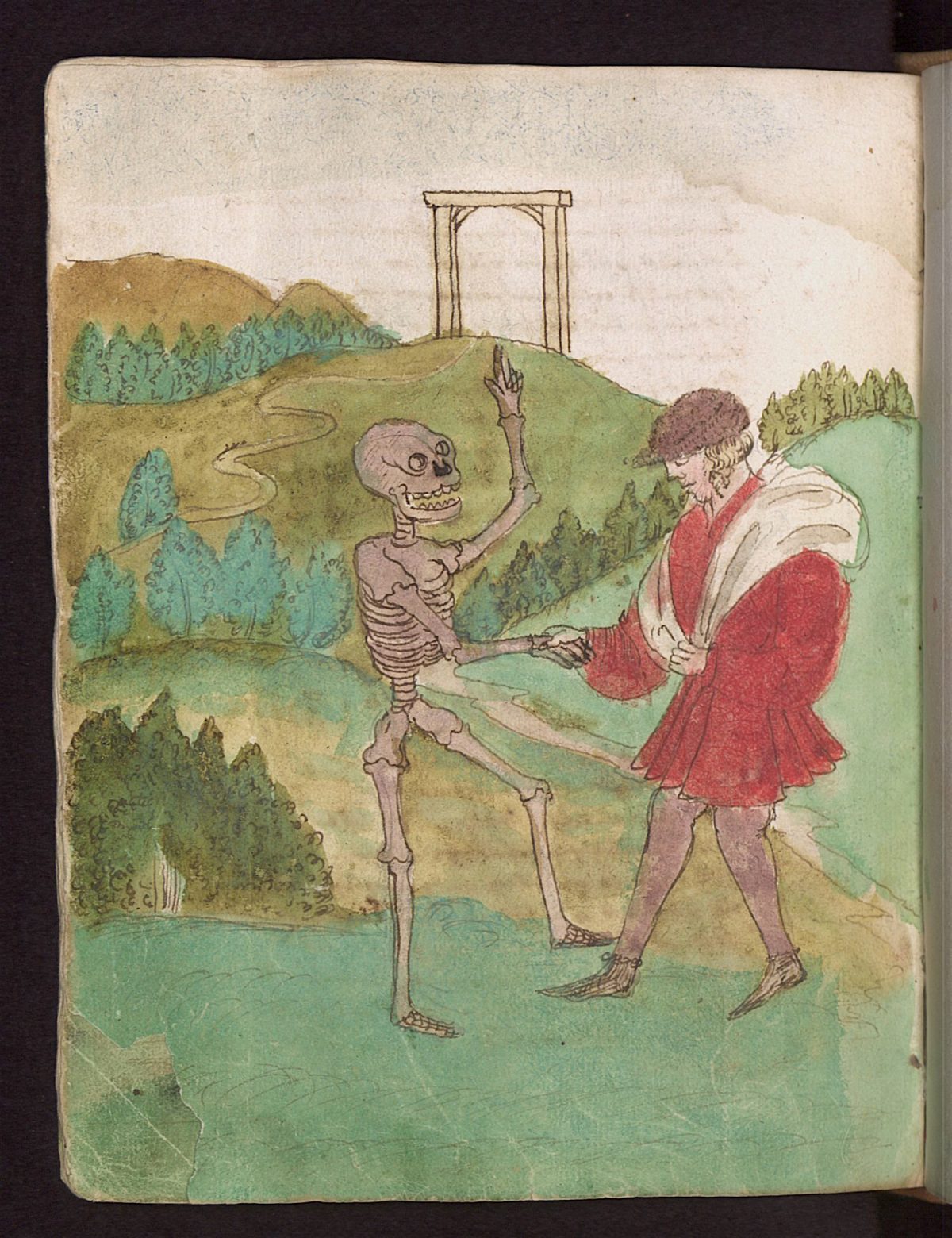 Wilhelm Werner von Zimmer, Dance of Death, illustration, 1540