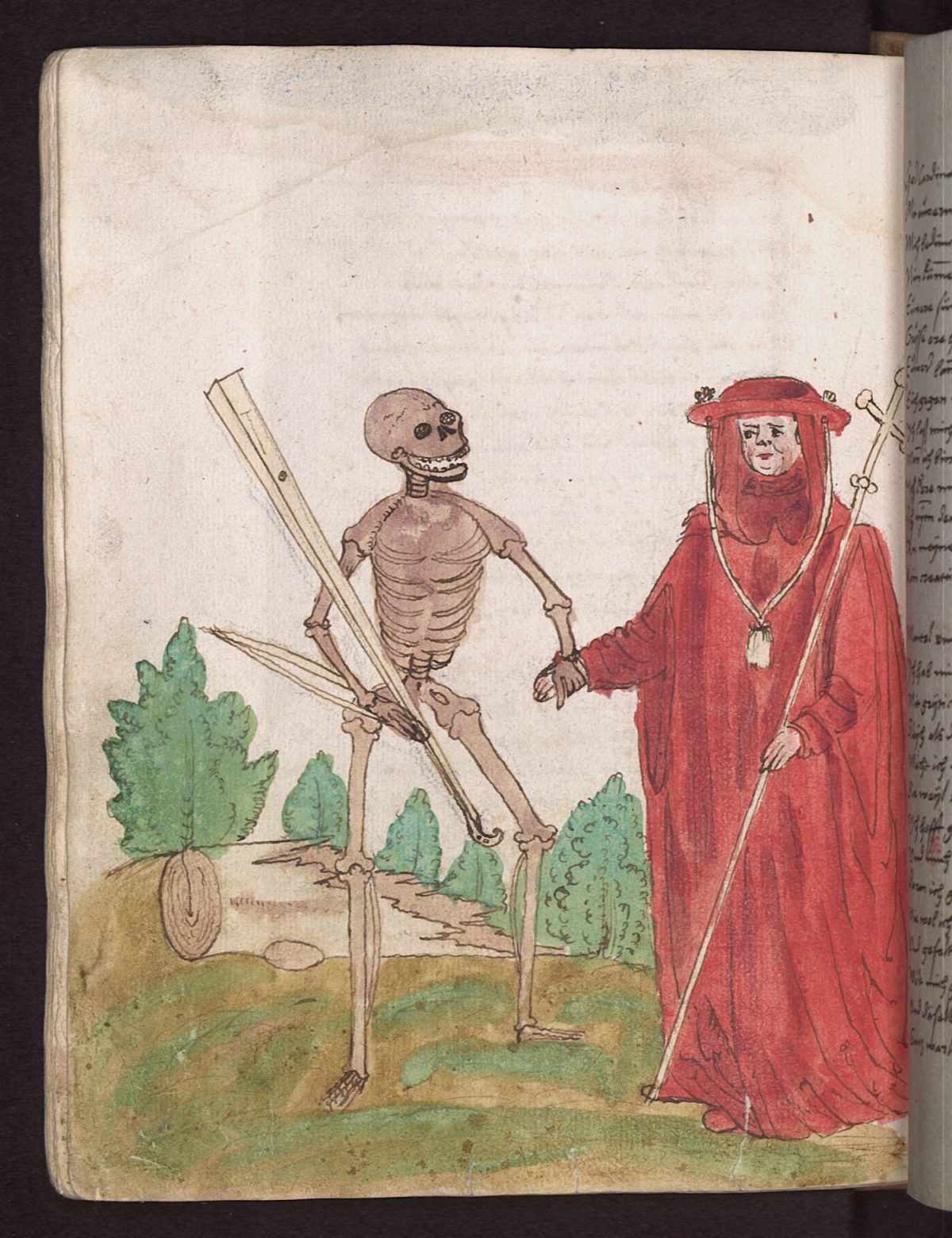 Wilhelm Werner von Zimmer, Dance of Death, illustration, 1540