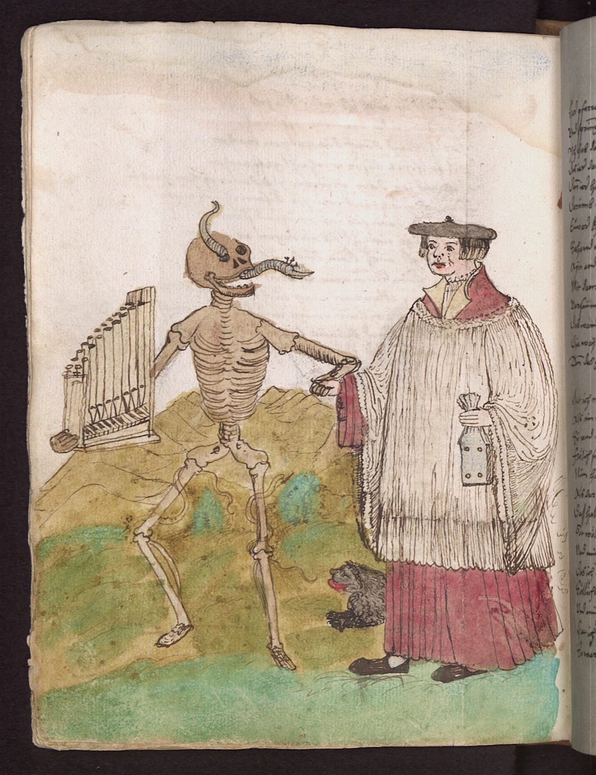 Wilhelm Werner von Zimmer, Dance of Death, illustration, 1540