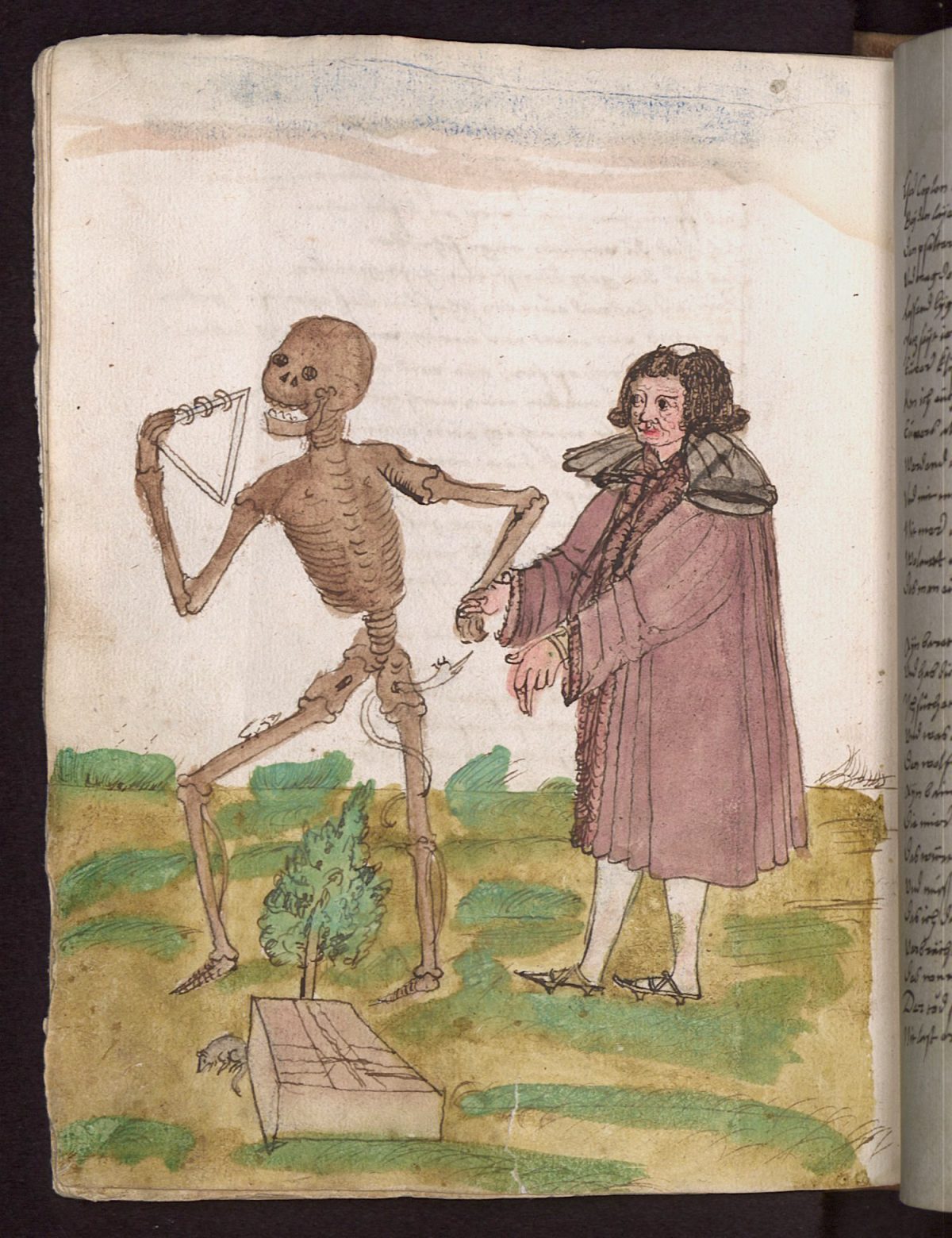 Wilhelm Werner von Zimmer, Dance of Death, illustration, 1540