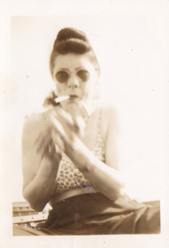 Women In Sunglasses Vintage Snapshot Photos 