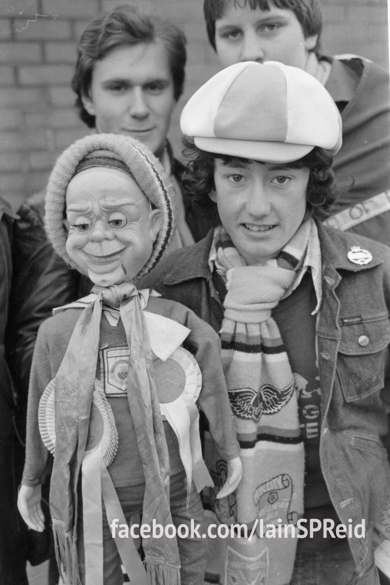 Manchester United and Manchester City football fans in the 1970s by Iaian S P reid