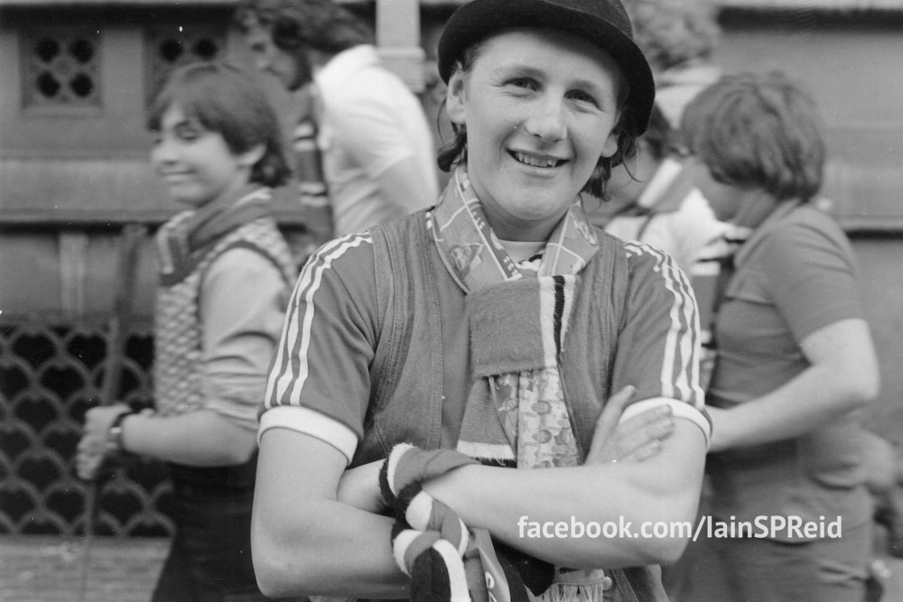 Manchester United and Manchester City football fans in the 1970s by Iaian S P reid 