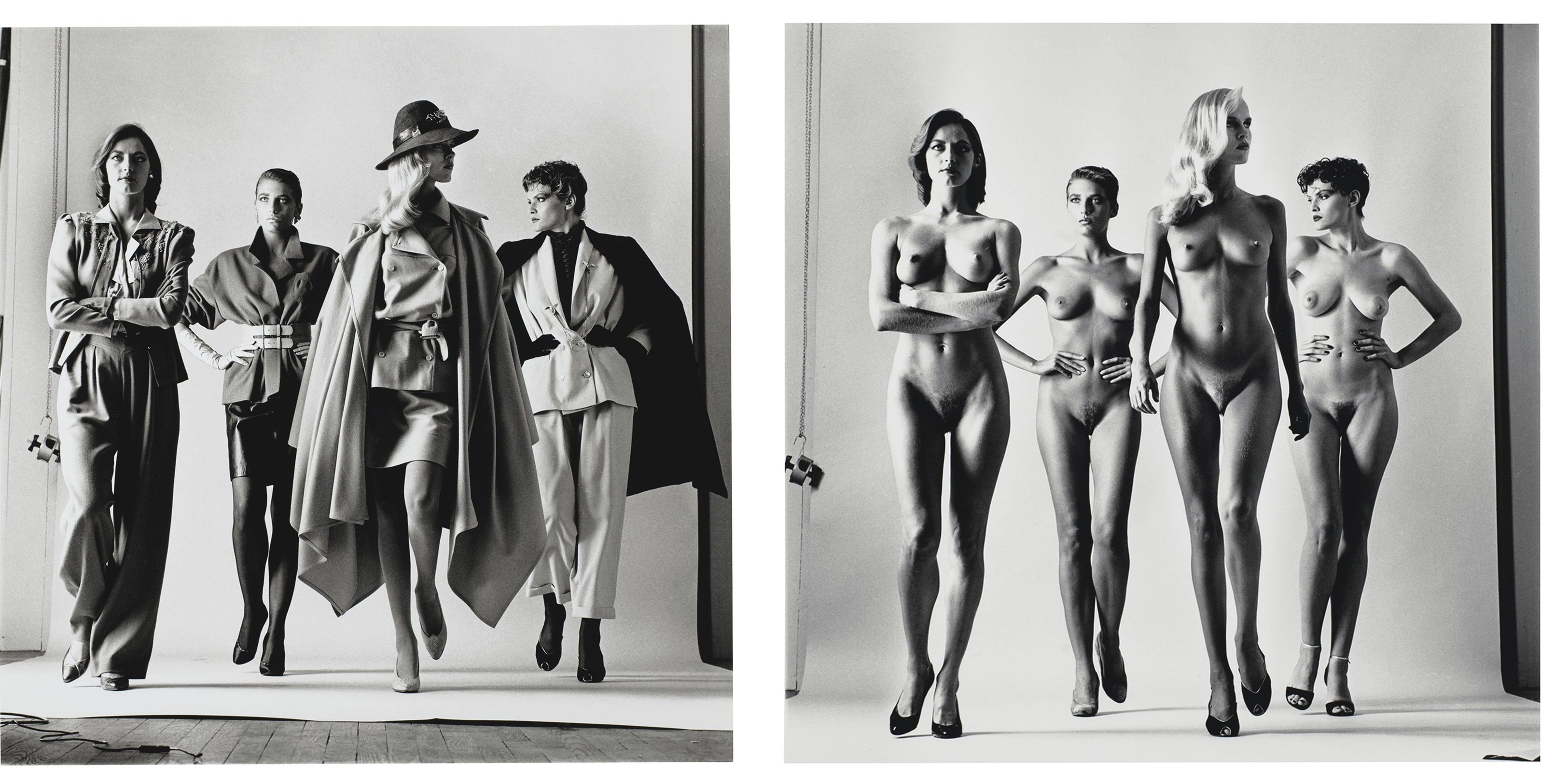 Helmut Newton (1920-2004), Sie Kommen, Dressed and Naked, Paris, 1981.