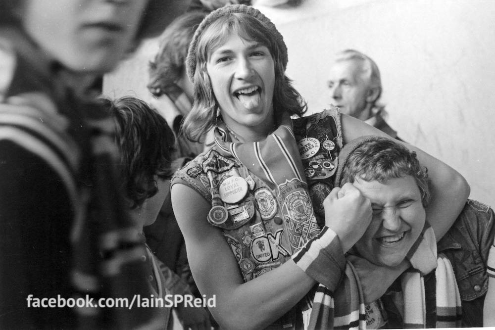 Manchester United and Manchester City football fans in the 1970s by Iaian S P reid 