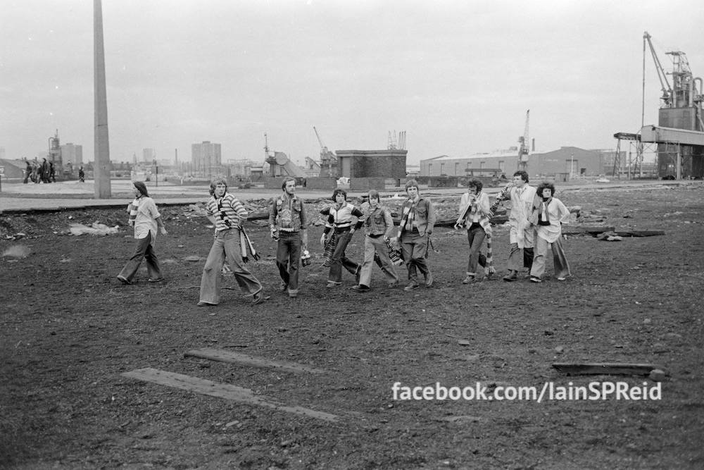 Manchester United and Manchester City football fans in the 1970s by Iaian S P reid 