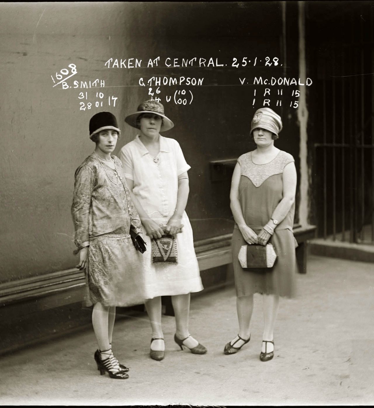 Mug Shots of Australian women prisoners 1920s