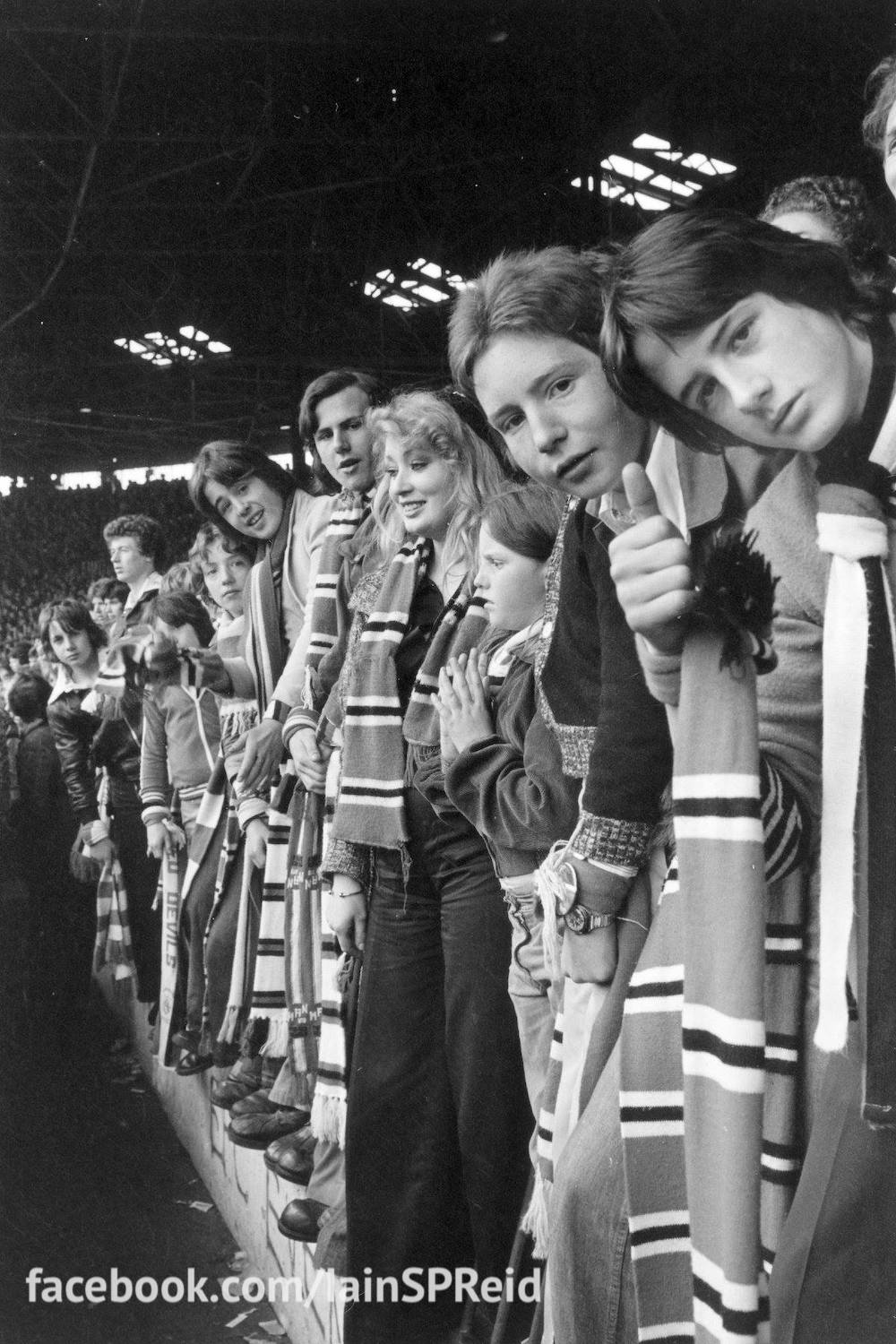 Manchester United and Manchester City football fans in the 1970s by Iaian S P reid 