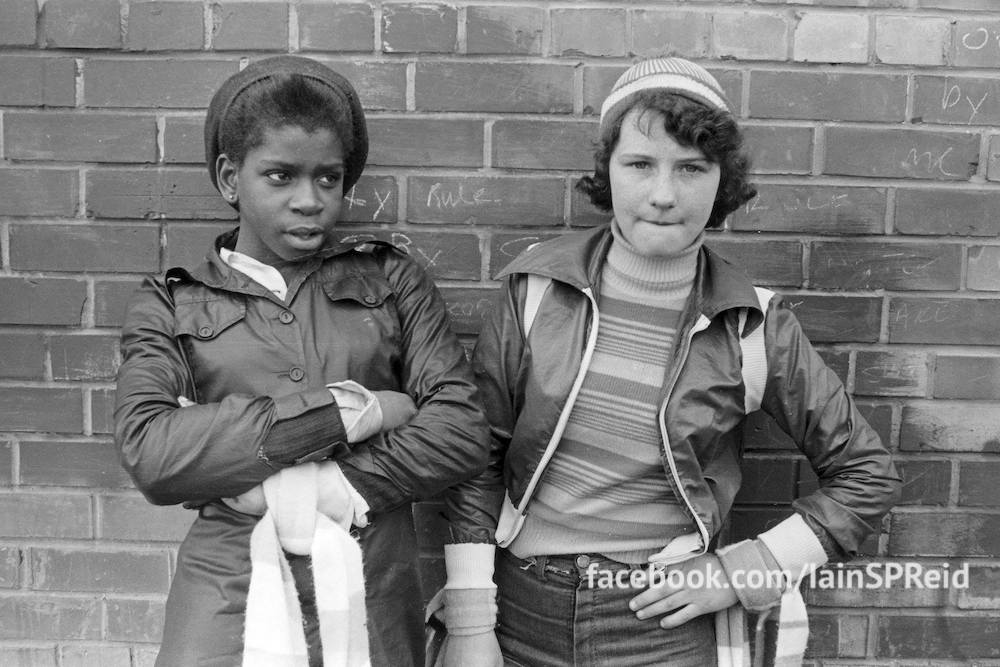 Manchester United and Manchester City football fans in the 1970s by Iaian S P reid 