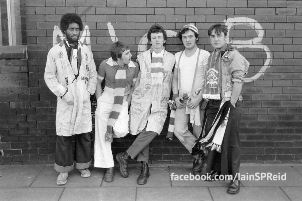 Manchester United and Manchester City football fans in the 1970s by Iaian S P reid 