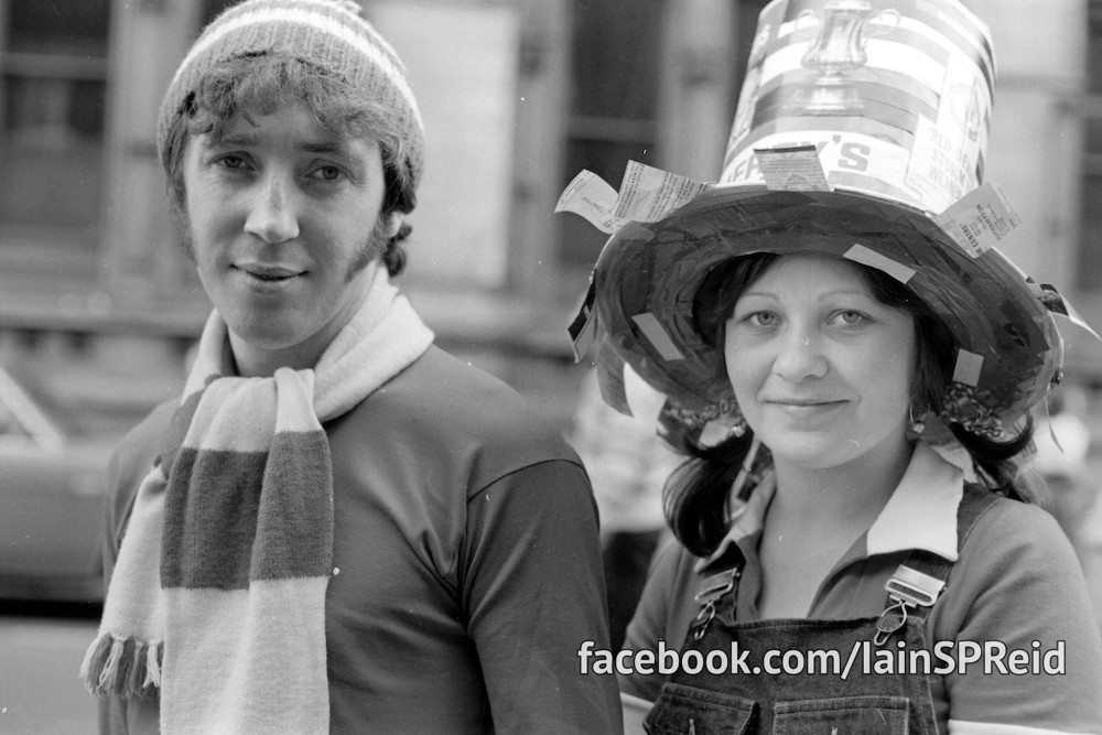 Manchester United and Manchester City football fans in the 1970s by Iaian S P reid 