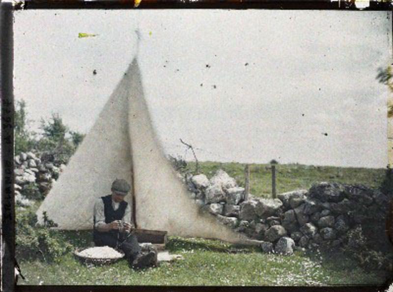 Eel fisherman, Lough Ree, Athlone, Ireland, June 1913