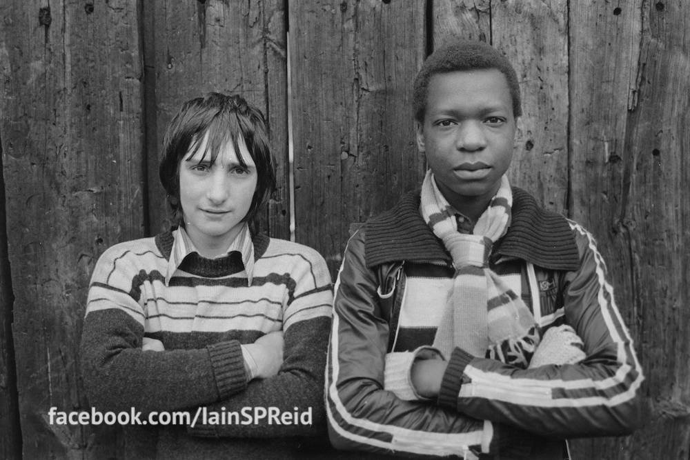 Manchester United and Manchester City football fans in the 1970s by Iaian S P reid 