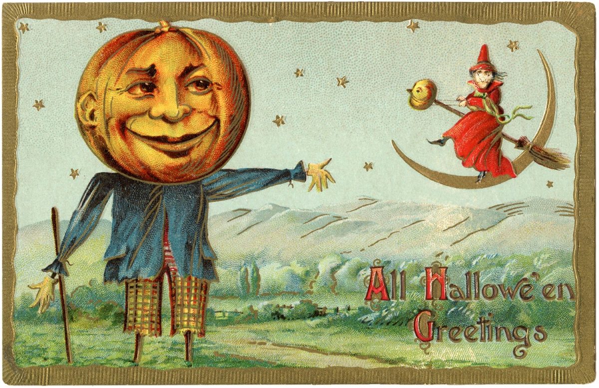 Halloween, greeting cards, Jack-O-Lantern, illustration