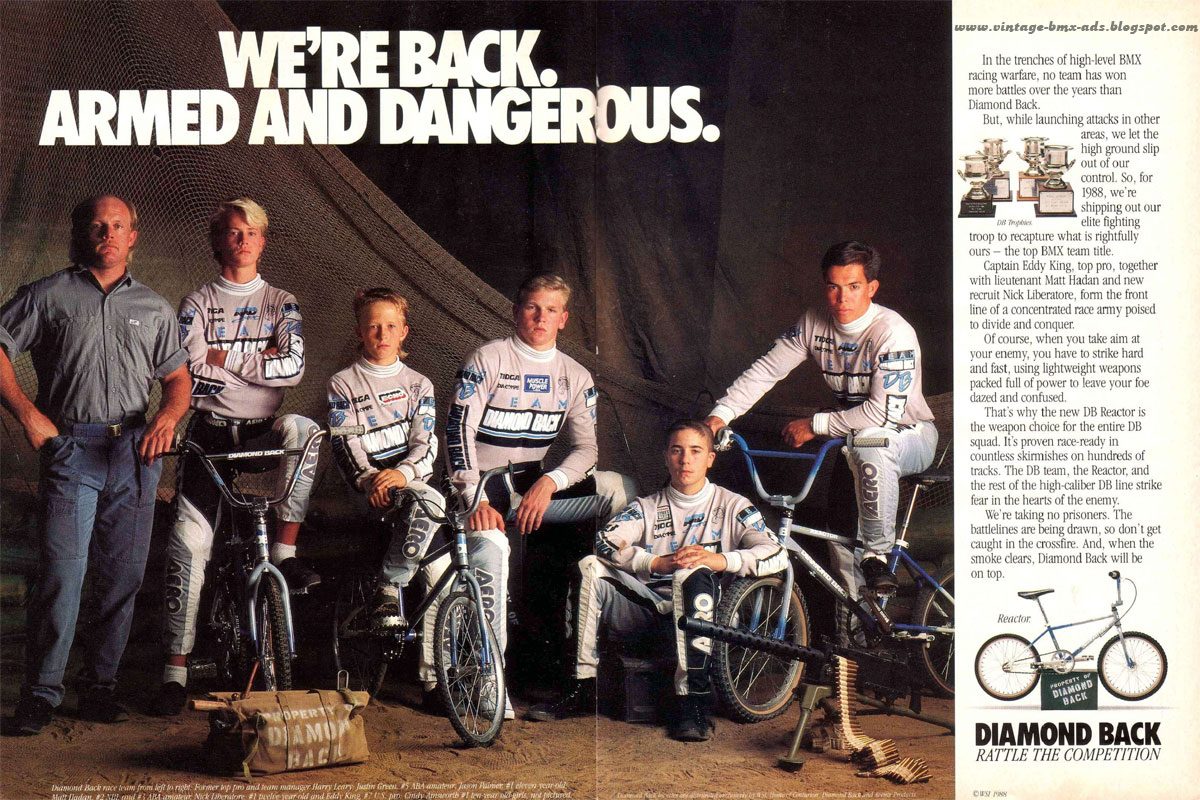 The Totally Rad Fad of 1980’s BMX diamond back