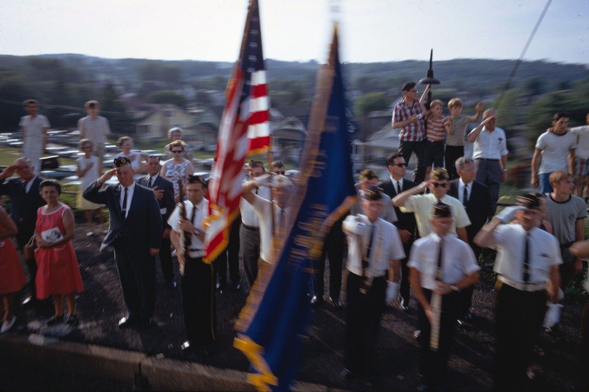 Mourners Watching Robert F. Kennedy's Funeral Train Pass By From New York City to Washington DC on June 8 1968