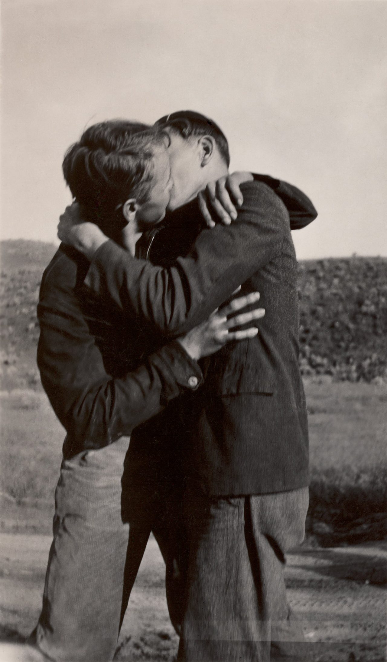 old gay men kissing