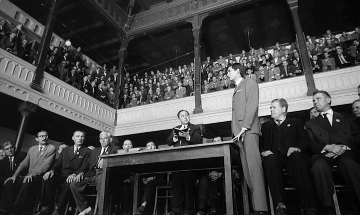 Anthony Perkins, Orson Welles, The Trial, film, 1960s, Franz Kafka