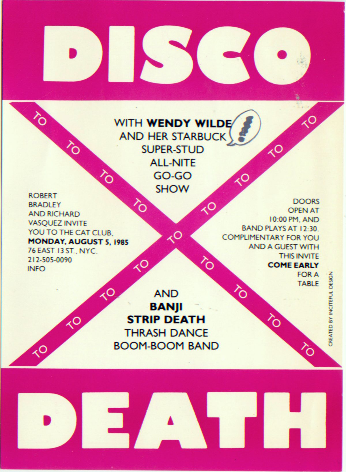 New York city night clubs 1980s 1970sl