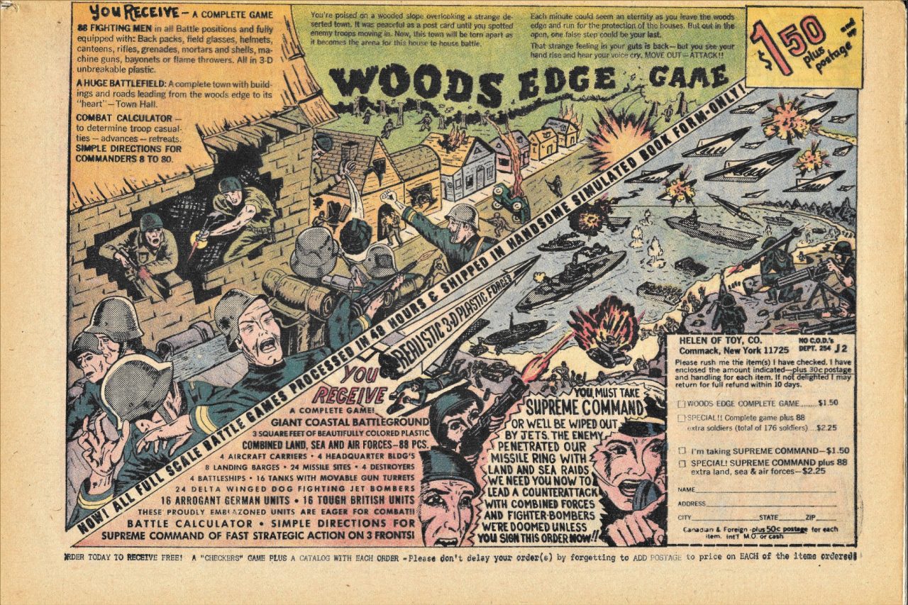 adverts, American, comics, 1960s, 1970s,